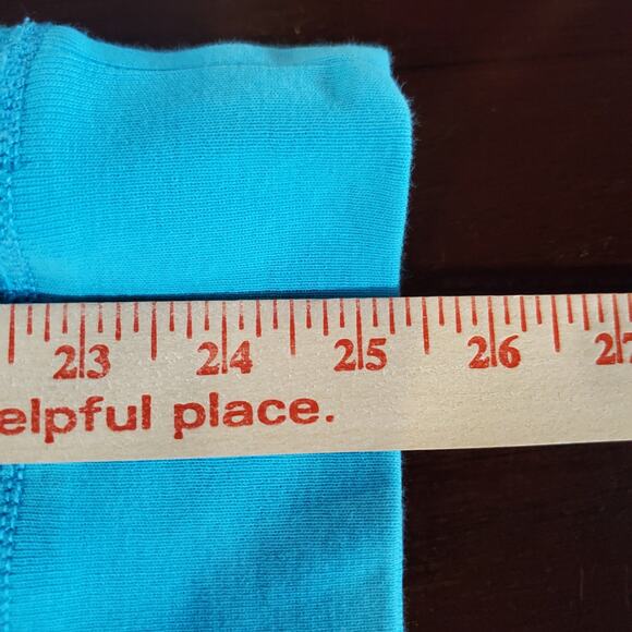 Polo Ralph Lauren Waffle Knit Thermal Boatneck Pullover Womens Size L Turquoise - Picture 9 of 9